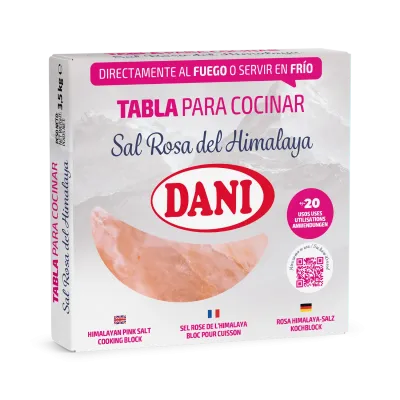Table de sel rose de l'Himalaya pour la cuisine 3500 gr. x 1 u.