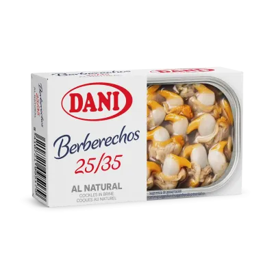 Berberechos 25-35 al natural 111g x 1 ud.
