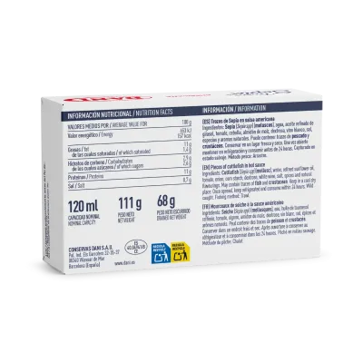Seiche à la sauce américaine 106 gr. x 1 u.
