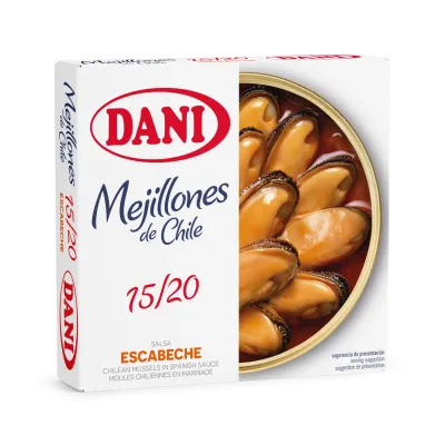 Mejillones 15-20 en escabeche 111g x 1 ud.