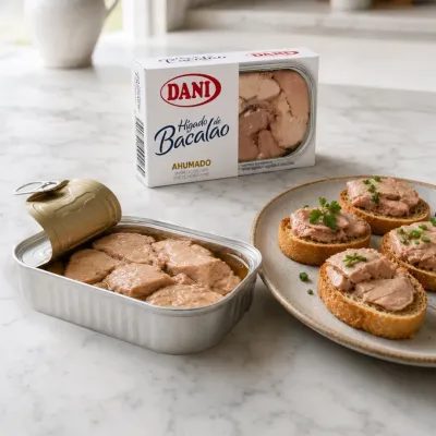 Hígado de bacalao ahumado 120g  x 1ud.
