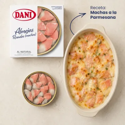 Almejas rosadas (machas) al natural 111g x 3 ud.