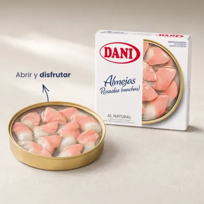 Almejas rosadas (machas) al natural 111g  3x2