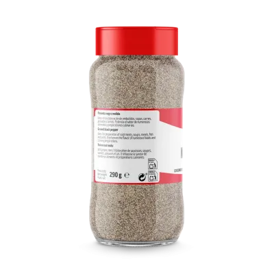 Pimienta negra molida 290g x 1 ud.