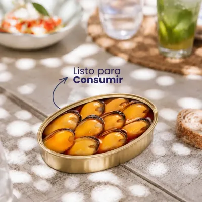 Mejillones 8-14 en escabeche 111g x 1 ud.