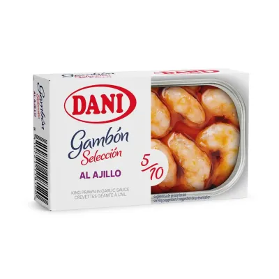 Selection King Prawns in Garlic Sauce 5/10, 111g x 1ud.