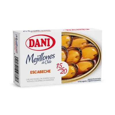 Mejillones 15-20 en escabeche 111g x 1 ud.