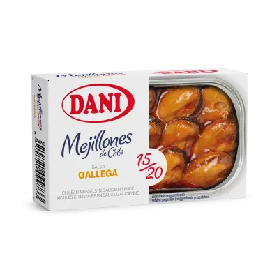 Mexilhões 15-20 em molho galego 111g x 1 u.