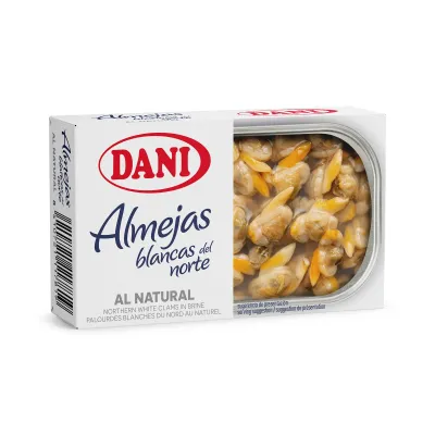 Almejas blancas del Norte al natural 111g  x 1 ud.