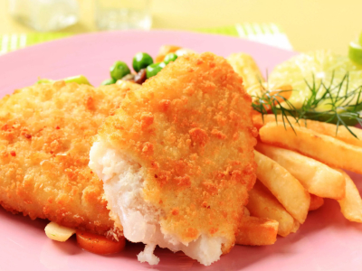 Bacalao rebozado con orégano y perejil
