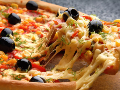 Pizza de maíz casera