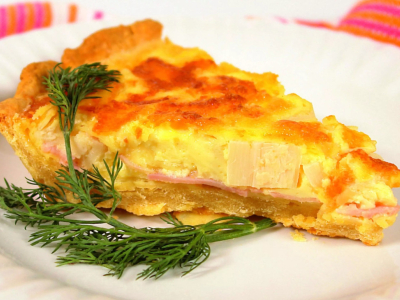 Pastel de palmitos y jamón