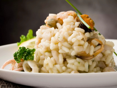 Risotto con frutos de mar